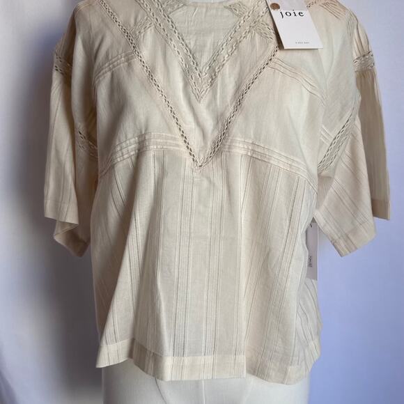 NWT JOIE Blouse Cream Joie‎ lace blouse #laceblouse HIGH quality women Junior - Picture 1 of 8